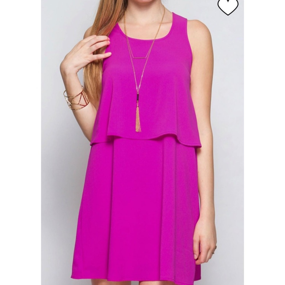 She + sky pink dress